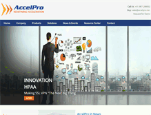 Tablet Screenshot of accelpro.net